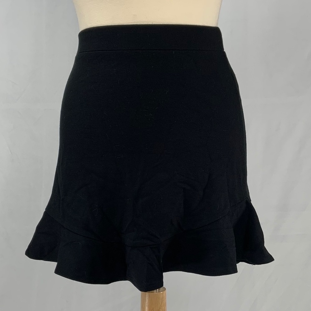 Forever 21 Black Ruffle Mini Skirt